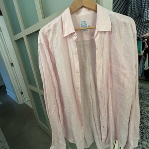 J. McLaughlin Soft Pink Casual Button Down Shirt